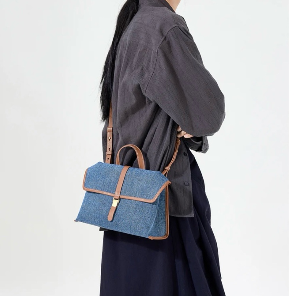 Songmont Shan satchel denim bag